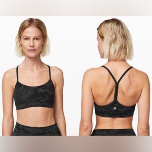 Lululemon flow y bra- camo